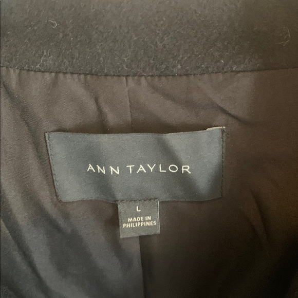 Ann Taylor Shawl Collar Wrap Wool Coat - Picture 2 of 5